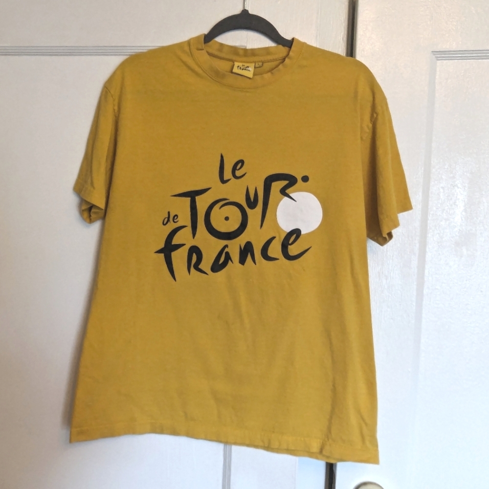 Vintage Tour de France yellow T-shirt large